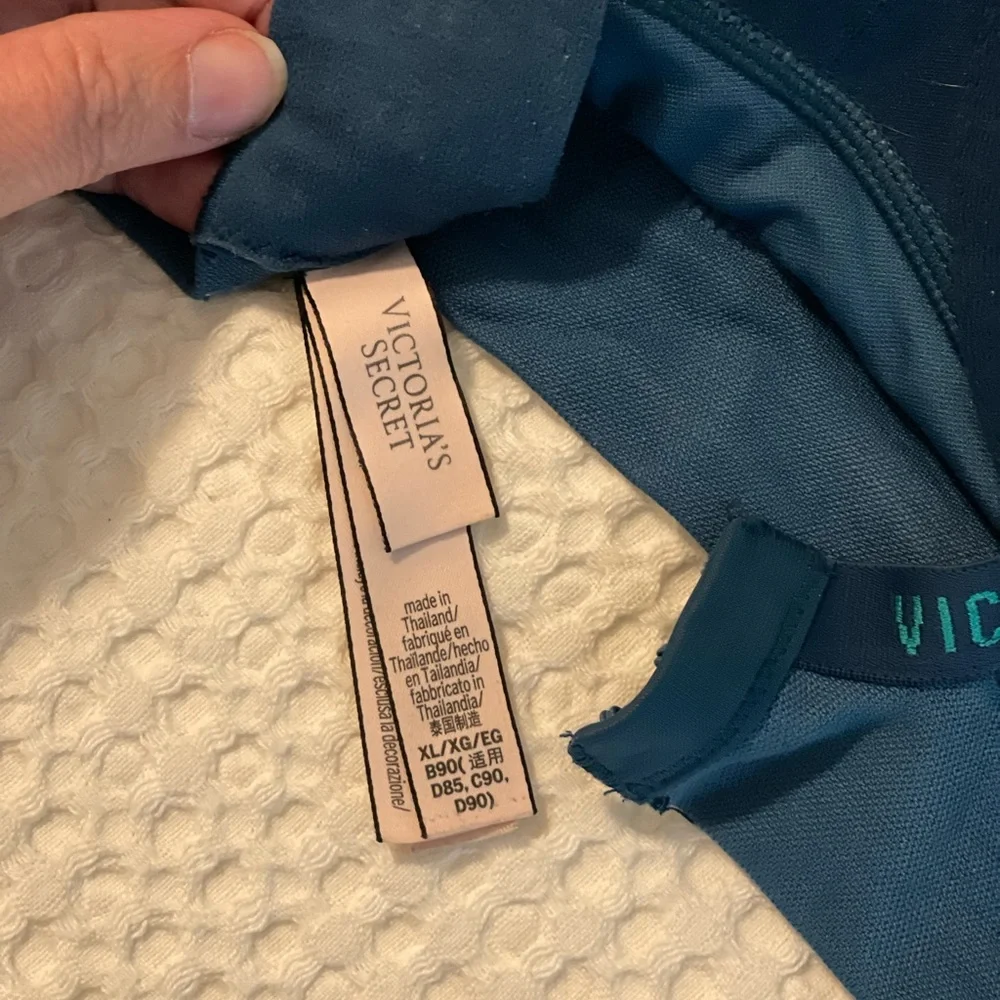 Victoria's Secret Teal Striped Women's Bra XL - Picture 3 of 3